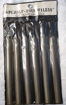 OLYMPIA TOOLS 8 INCH HALF-ROUND BASTARD FILES LOT OF 12 (2 PACKS OF 6) NEW - $9.98