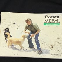 Camera Manual Canon AE-1 PROGRAM Instruction Guide English Film SLR 1984 - €16,82 EUR