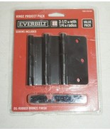 Everbilt Door Hinges Oil Rubbed Bronze 3 1/2” With 1/4&quot; Radius (3-Pk)  - $21.70 CAD