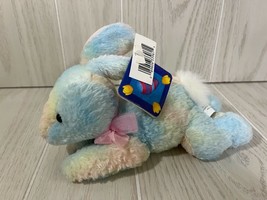 Chosun International 2000 vintage plush pastel tie dye Easter bunny rabbit - £15.68 GBP