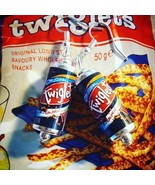 Unique TWIGLETS EARRINGS handmade SNACK marmite RETRO savoury FOOD JEWEL... - €7,59 EUR