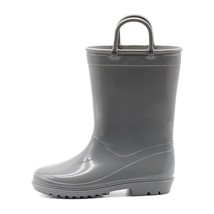 Designer Kids Wellies Boys/Girls Grey Handle Wellington Boots, Child - £12.24 GBP