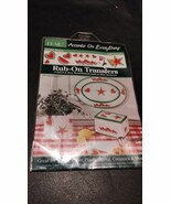 VTG PLAID RUB ON TRANSFERS Garden Variety NEW - $5.93
