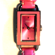 COACH 7.094.794 Swiss Made Ultra Slim Rectangular Women&#39;s Wristwatch - Rare - $37.13