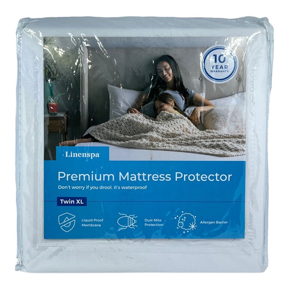 Linenspa Twin XL Mattress Protector Wateproof Allergen Barrier Hypoaller... - $14.89