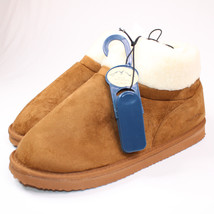 New Blue Mountain Womens Memory Foam Bootie Fawn Slippers Tan Size XL 11... - $14.49