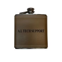 8OZ - A.I. Tech Support - BLACK, RED, STAINLESS, OR 6OZ LEATHER (8oz Bla... - $21.55