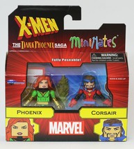 NEW SEALED 2021 Marvel Minimates X-Men Phoenix + Corsair Action Figure Set - £11.60 GBP