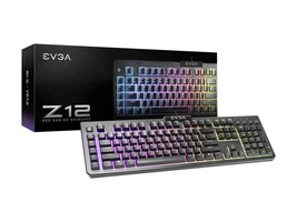 New!! EVGA Z12 RGB Gaming Keyboard RGB Backlit LED 5 Programmable Macro Keys - £29.75 GBP