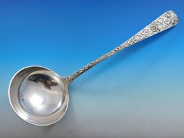 Repousse by Kirk Sterling Silver Soup Ladle 10.15 Mark 13 1/2" Vintage Server - $1,257.32 CAD