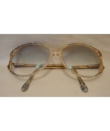 Vintage Eye Glasses HUGE 80&#39;s Peach Teal Blue Floral Plastic DISCO Retro... - $559.56 MXN