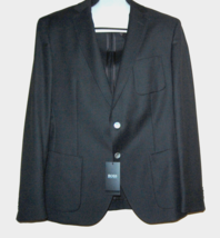 Boss Hugo Boss Black  Men&#39;s Wool Jacket Blazer Size US 44 R EU 54 - $223.17