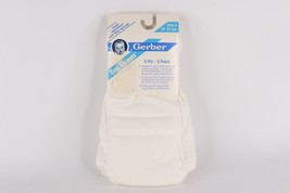 NOS Vintage 90s Gerber First Trainers Cloth Diapers 2 Pack Size 3 29-32lbs USA - £39.18 GBP