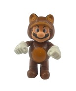 Super Mario Tanooki  4 Inch Action Figure Brown 2015 Jakks World of Nint... - $183.22 MXN