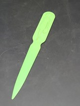 1950s MCM Green Fuller Brush Company Letter Opener Embossed Man &amp; Woman ... - $10.69