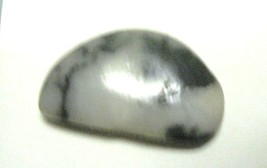 Zebra Semi Precious Stone BLACK AND WHITE 21 MM TALL, 13MM WIDE - $4.00