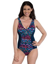 Dolfin Women's Size 12 V-Neck Printed Front Panel Morocco Size 12 - $33.90