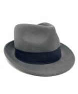 Home Prefer Men&#39;s Fedora Hat Grey Wool, Size L - $29.96 CAD