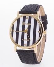 Geneva colorful elephant belt watch Geneva zebra stripes lady quartz watch - $19.99