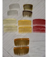 Women&#39;s Vintage Hair Combs Variety Colors &amp; Sizes 6 Pairs - $18.69