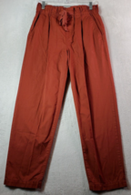 LOFT Pants Women Small Auburn 100% Cotton Slash Pockets Elastic Waist Drawstring - £12.98 GBP