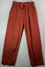 LOFT Pants Women Small Auburn 100% Cotton Slash Pockets Elastic Waist Drawstring - $16.24