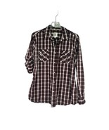 Paper Denim and Cloth Button Up Shirt Mens 2XL Roll Tab Long Sleeve Plaid - £11.95 GBP