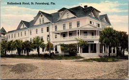 Hollenbeck Hotel~St Petersburg FL~Palm Trees~Horse~Telephone Pole~Vtg Po... - £17.70 GBP