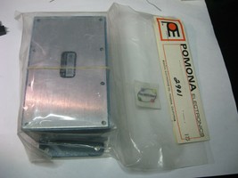 Pomona 2901 Chassis Aluminum Blue 4-1/8&quot; x 2-5/8&quot; x 1-5/8&quot; LWH w Ears NOS Qty 1 - £30.36 GBP