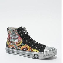 AFFLICTION FLAME&amp; FABLE HI-TOP SHOES SNEAKERS UNISEX M 8.5 / W 10 STREET... - $1,485.42 MXN