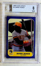 1986 Fleer Update Baseball Card Barry Bonds #U-14 BGS 8 NM-MT Cert #0000... - $24.30