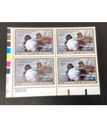 U.S. Federal Duck Stamps RW56 Plate Block of 4 w/Plate # Lesser Scaup 19... - $1,045.37 MXN