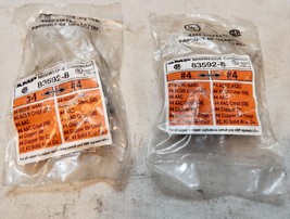 Amp Inc Miniwedge Connectors 83592-8 2ea #4-#4 Orange/Orange Aluminum Ta... - $12.49