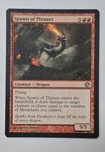 Spawn of Thraxes Journey into Nyx Regular 5/5 Red Dragon Creature Direct... - $1.44