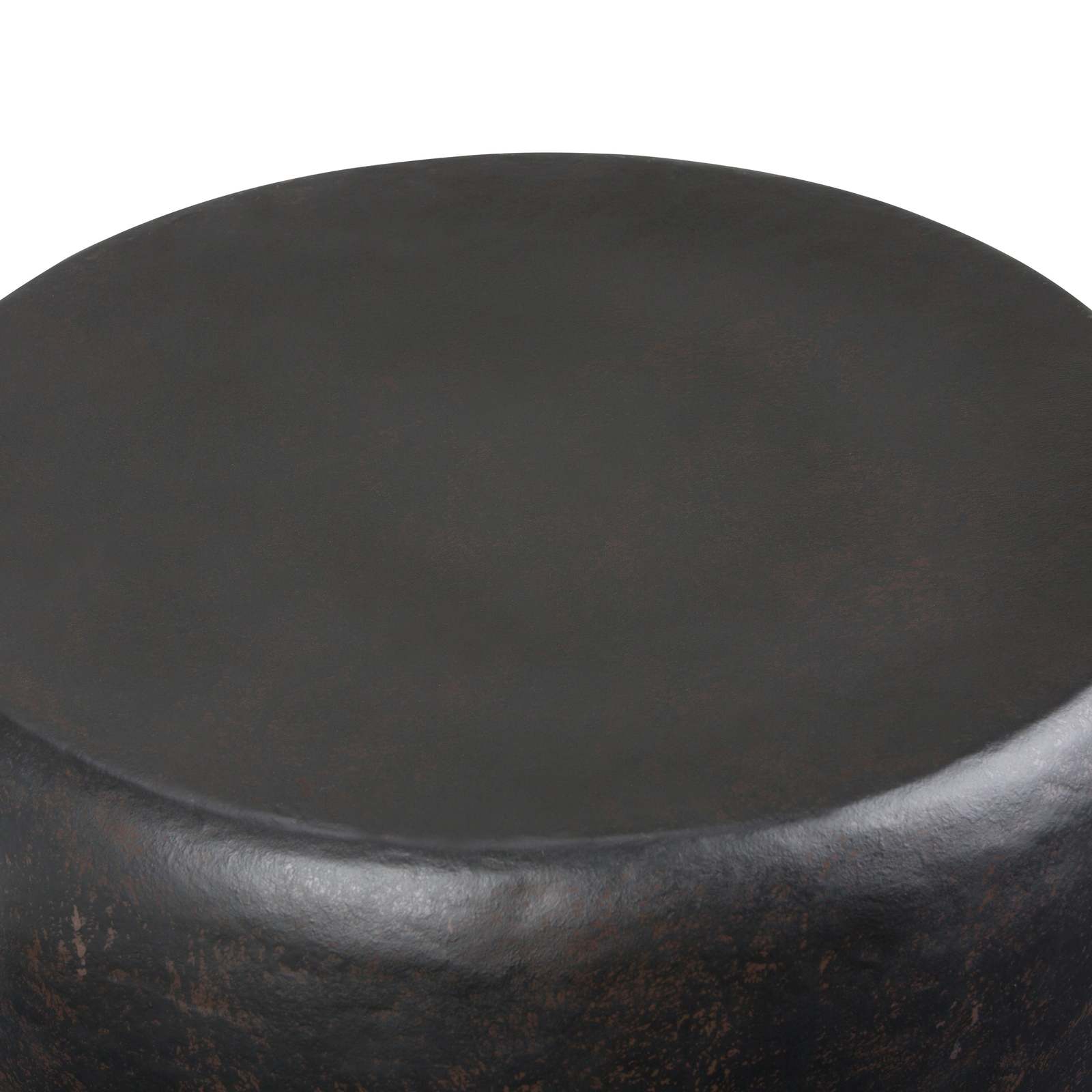 Garvy Rustic Bronze Metal Side Table | Industrial Accent Furniture Item image 4