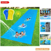 40FT Giant Slip Water Slide for Kids and Adults Outdoor Summer Fun Blue - $92.02