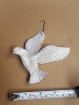 Beautiful white dove Christmas Xmas tree holiday Ornament Pre-owned  - £9.61 GBP