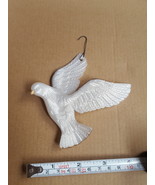 Beautiful white dove Christmas Xmas tree holiday Ornament Pre-owned  - £9.59 GBP