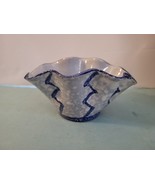 Ceramic Fluted Bowl Hand painted Made In Italy #261 - $33.34 CAD