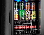 75 Can, Small Mini Fridge Freestanding Beverage Cooler Refrigerator With... - $407.99