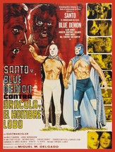 14985.Poster decor.Wall art.Mexico wrestling Santo Blue Demon.Lucha Libre movie - £13.15 GBP+
