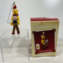 2002 Hallmark Disney’s Winnie The Pooh Piglet’s First Ride 3” Christmas Ornament - £7.91 GBP