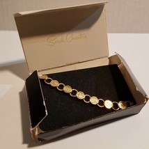 Vintage Sarah Coventry &quot;Young And Gay&quot; Gold Tone Bracelet - £13.58 GBP