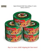 5x Ayam Brand Chilli Tuna 160g Canned Camping Food Ready to Eat (Spicy L... - $53.90