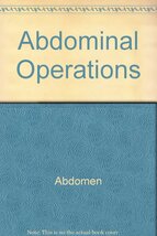 Abdominal Operations Maingot, Rodney - $34.02
