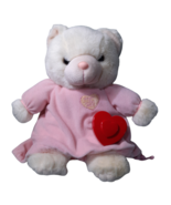 Vintage Chosun Heart to Heart plush teddy Bear Baby white pink pajamas g... - $782.05 MXN