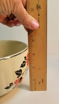 Halls Superior Kitchenware Red Poppy/Black Leaves 6" Mixing Bowl image 9