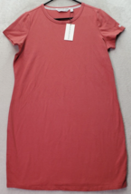 Calvin Klein T Shirt Dress Womens XL Clay Cotton Short Casual Sleeve Round Neck - £21.71 GBP