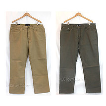 NWT Weatherproof Men Classic Straight Leg 5 Pockets 100% Cotton Canvas P... - £27.57 GBP