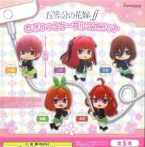 Quintessential Quintuplets Mugyutto Cable Mascot All 5 types set - £42.84 GBP